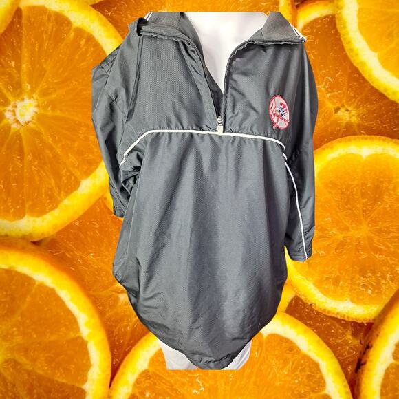 Antigua Men's YANKEES MLB Baseball Quarter-Zip Windbreaker Jacket‎ Size L - Picture 1 of 12